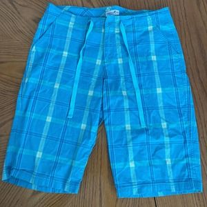 Caribbean Joe checkered Bermuda Men Sz 8 slightly used